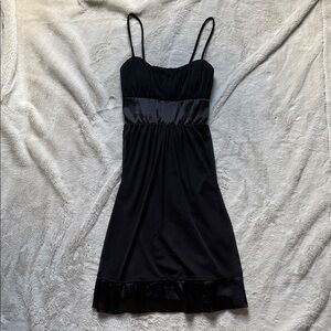 Elegant Black Spaghetti Strap Dress Little Black Dress
